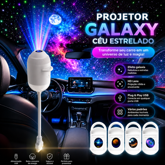 Projetor de estrelas Galaxy LED Céu Estrelado